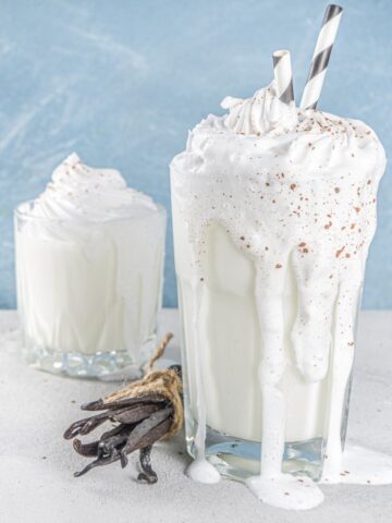 healthy vegan vanilla milkshake without ice cream recipe